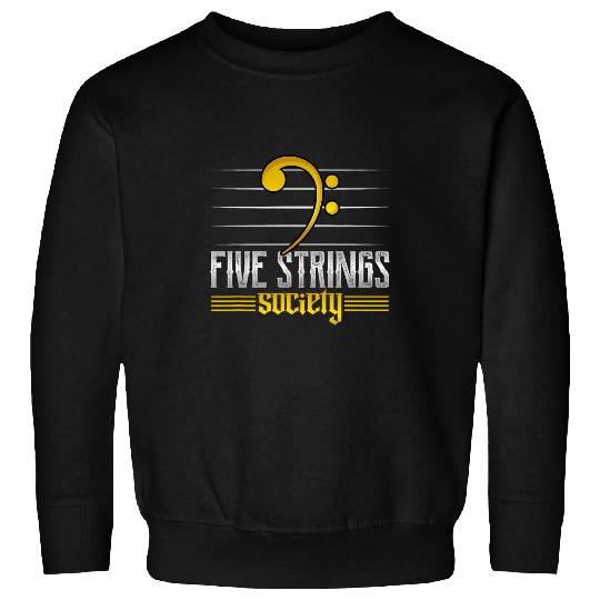 Funny Guitar Music Lover Five Strings Society 22 Sweatshirts
