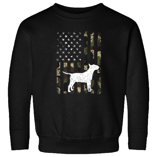 Bull Terrier Pet Dad Mom Camouflage USA Flag Sweatshirts