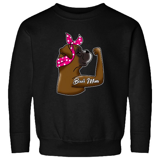 Boxer Pet Funny Boxer Mom Tattoo Gifts Bully Mom Dog Owner Mother Sweatshirts