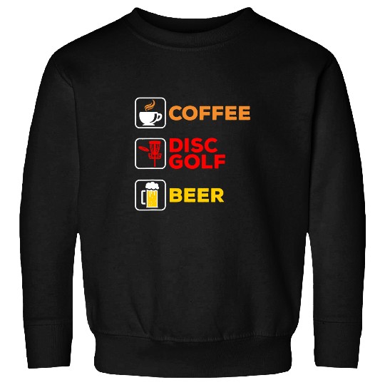 Sport DiscGolf Beer Disc Golfing Coffee Disc Golf Beer Sweatshirts