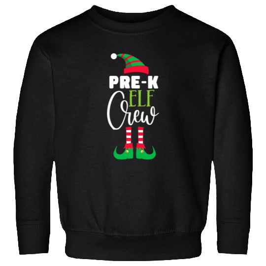 PreK Elf Crew Christmas Matching PJs Teacher Student Sweatshirts