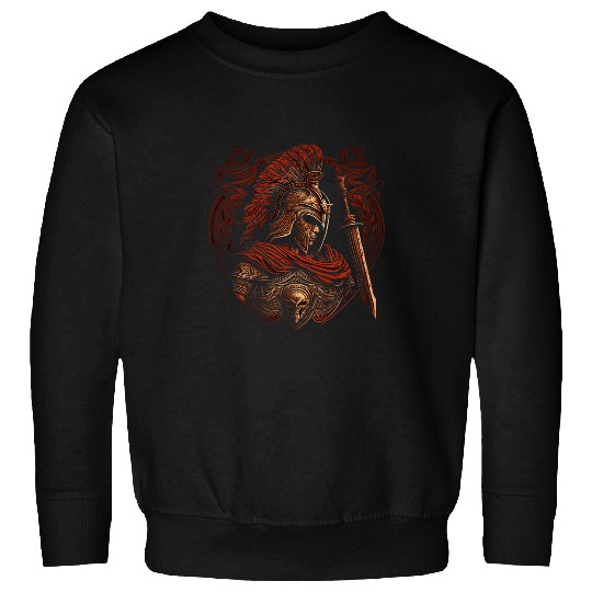 Gladiator Helmet Leonidas Sparta Greek Warrior Spartan Sweatshirts