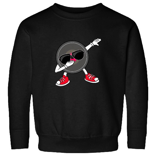 Dabbings Vinyl Record Dancing LP Collector Party DJ Sweatshirts