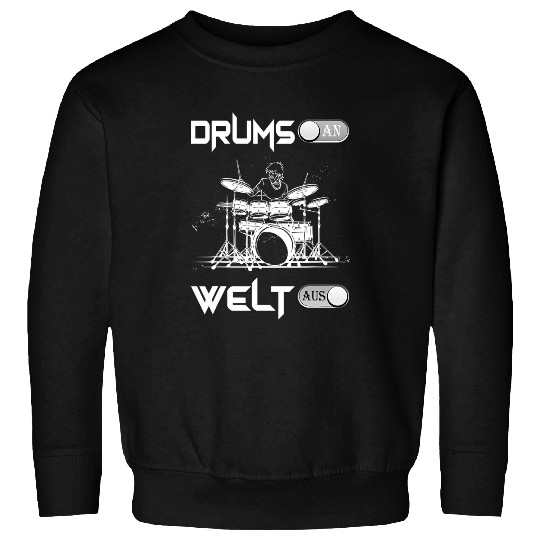 Funny Drummer Rock And Roll Drums An World Bass Drummer Kit Sweatshirts