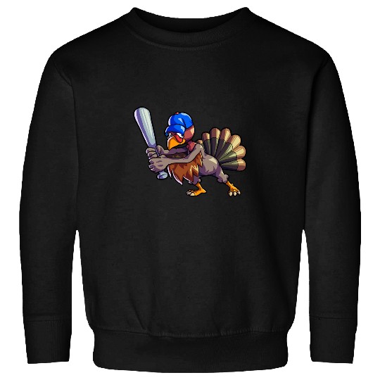 Sport Baseball Thanksgiving Men Kids Boys Baseball Turkey 22 Sweatshirts