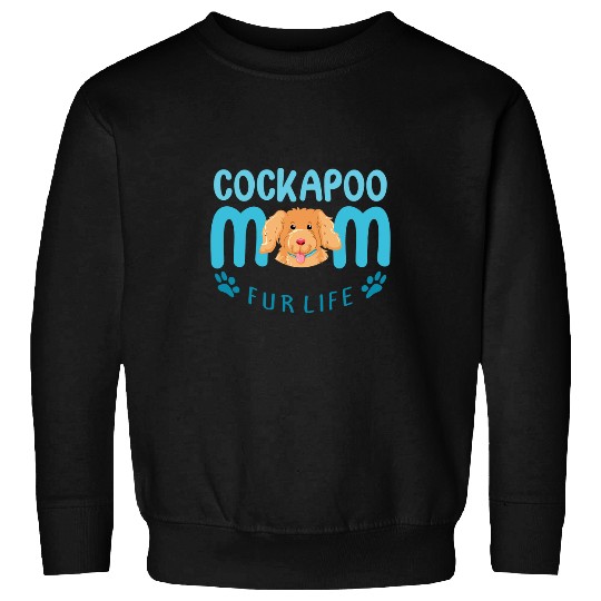 Cockapoo Pet Mothers Cockapoo Mom Fur Life Dog Lover Mothers Sweatshirts