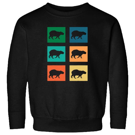 capybaras Mammal wild animal forest creature wilderness nature Sweatshirts