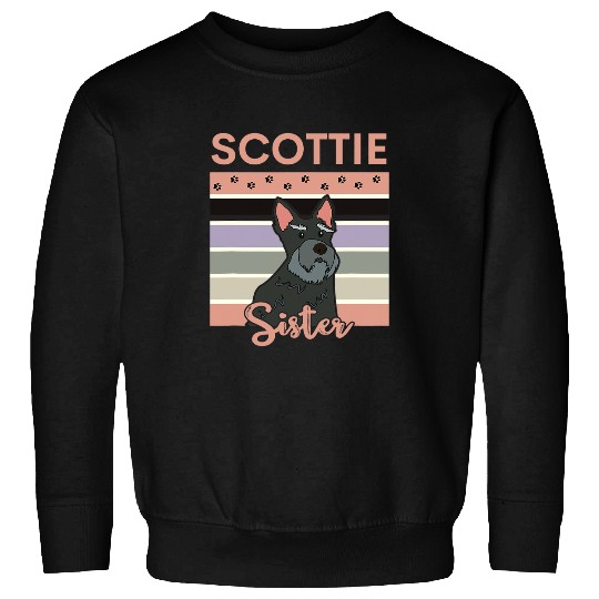 Scottish Terrier Pet Sister Cute Scottie Puppy Love Sweatshirts
