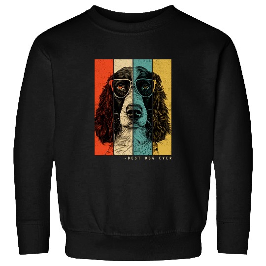 English Springer Spaniel Pet vintages English Springer Spaniel Dog Mom Dad Kids Men Women 3 9 Sweatshirts