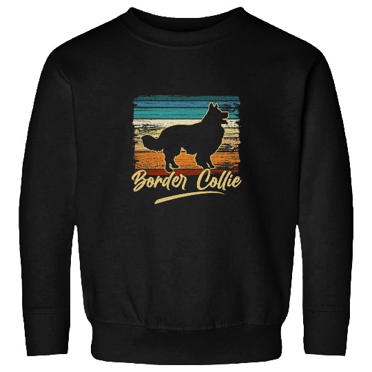 Border Collie Pet Vintage Border Collie Funny Retro Gift Sweatshirts