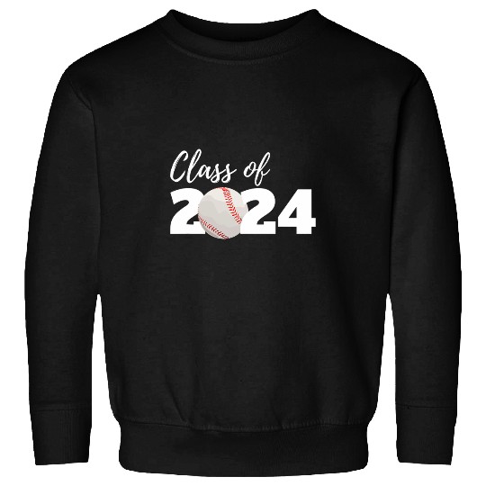 Sport Baseball Class of 2024 High School Senior Baseball Player Graduate Sweatshirts
