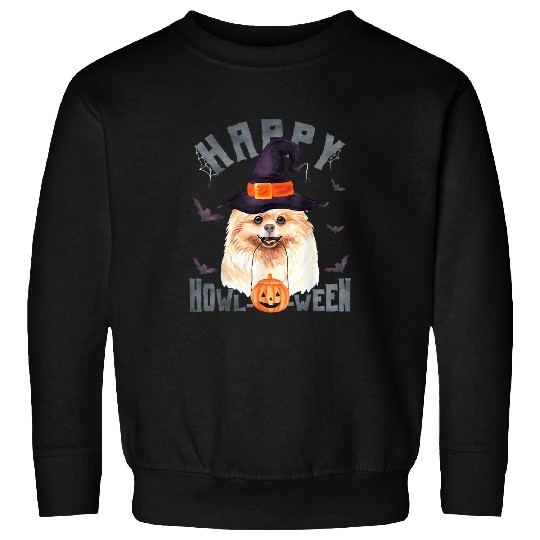 Pomeranian Pet Happy Howloween Dog Pun Funny Pomeranian Halloween Costume 175 Sweatshirts