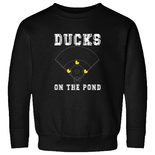Sport Baseball Ducks on the pond Design for a Baseball expert 1 0 Sweatshirts