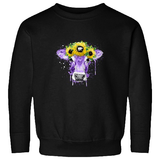 Kansas State Wildcats Farmer Color Drop Sunflower Heifer Sweatshirts