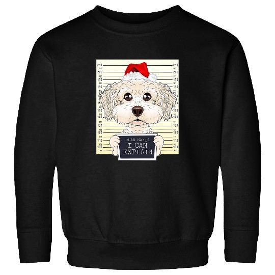 Bichon Pet Frise Dear Santa I Can Explain Funny Christmas Bichon Frise Sweatshirts