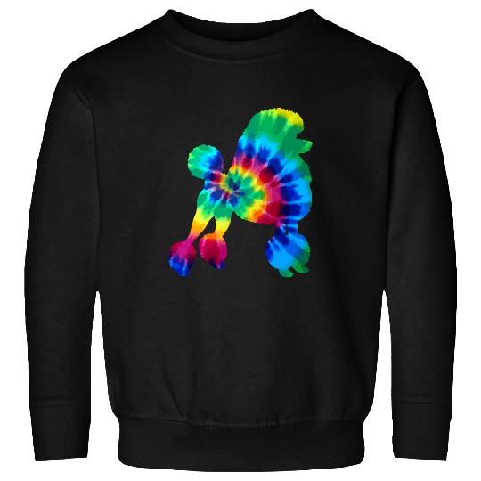 Poodle Pet Tie Dye vintages Hippie Dog Mom Dad 212 Sweatshirts
