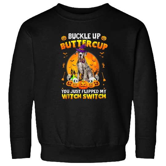 Great Dane Pet Buckle Up Buttercup Halloween Costume 307 Sweatshirts