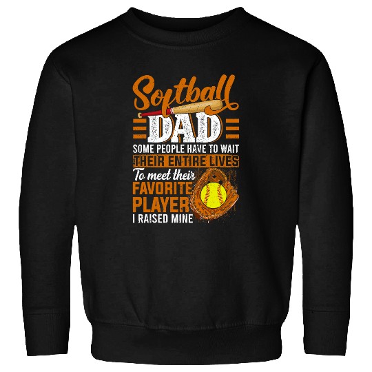 Softball Gift Mens Funny Dad For Men Dad I Raised Mine 24 Sweatshirts