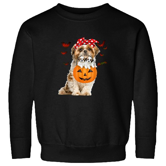 Shih Tzu Pet Lady Shih Tzu Bring Me To Halloween Party Dog Lovers 138 Sweatshirts