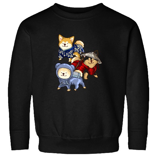 Shiba Inu Pet The Shiba Inu Samurai Ronin Astronaut Cute DogPuppy Lover Sweatshirts
