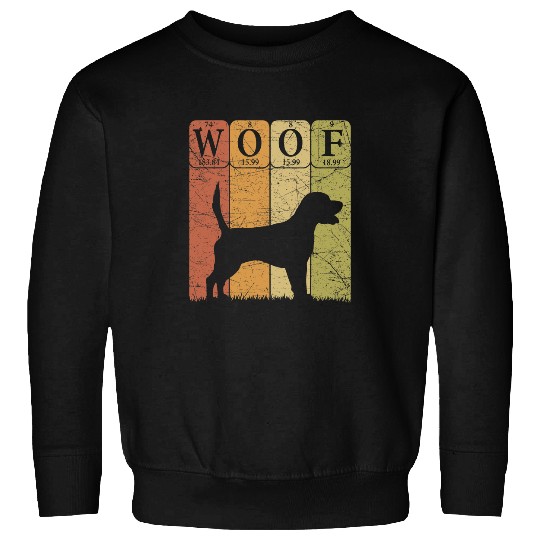 Beagle Pet Periodic Table Elements Dog Lover Funny Woof Sweatshirts