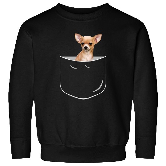 Chihuahua Pet Pocket Chihuahua Funny Chihuahua In Pocket Sweatshirts