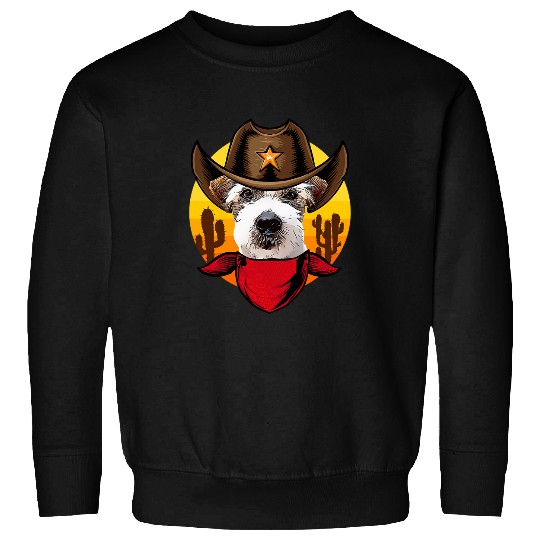 Jack Russell Pet Terrier Dog Country Music Cowboy Sweatshirts