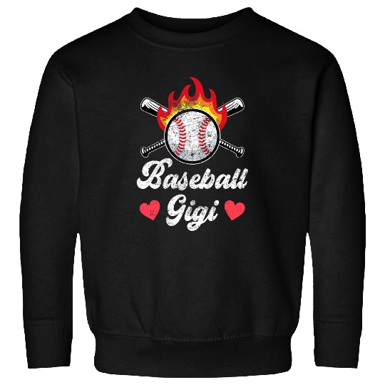 Sport Baseball Gigi Grandma Granny Mothers Day Softball Game Lover 1 Sweatshirts