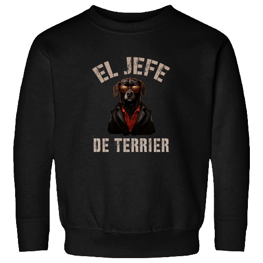 K9 Pet Funny Salesman Dog Father Future CEO EL JEFE DE TERRIER Sweatshirts