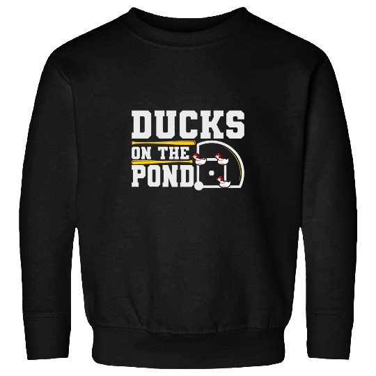 Sport Baseball Ducks on the pond Design for a Baseball player Sweatshirts
