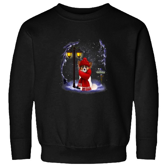 Papillon Pet Santa Snow Christmas Light Winter Pajama Sweatshirts