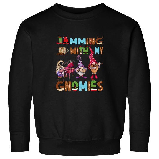 Funny Flute Classical music Gnomes pianist violinist flute violin Xmas Sweatshirts