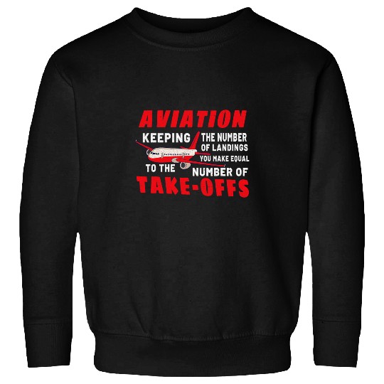 Pilot Aviation Airplane Airline Future Pilots 3 Sweatshirts