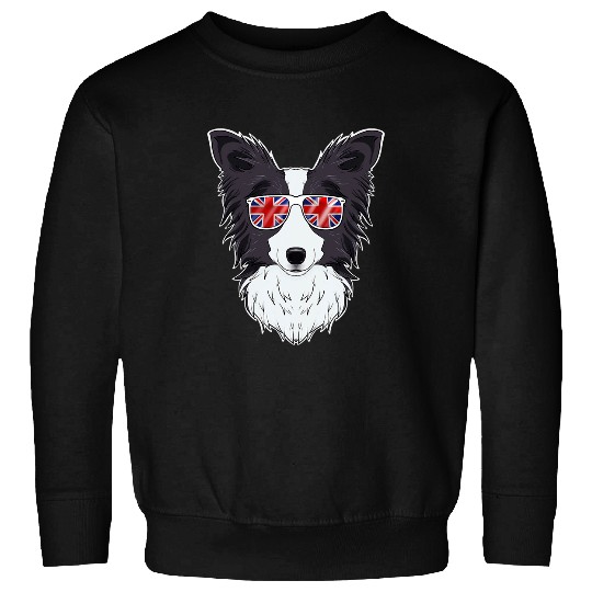 Border Collie Pet UK Sunglasses I English Flag I Union Jack Sweatshirts