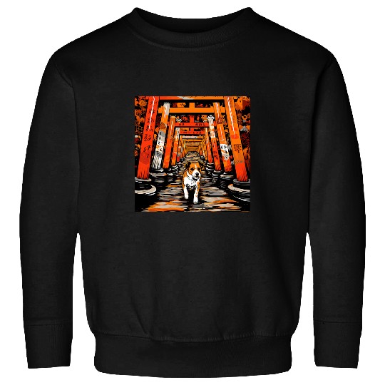 Jack Russell Pet Torii Gates Funny Dog Japan 3 Sweatshirts