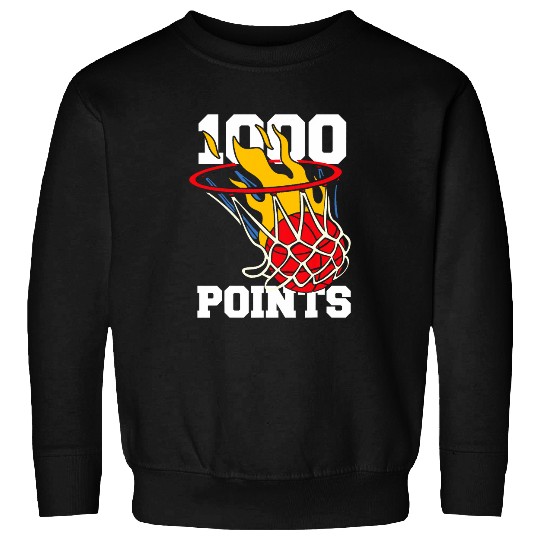Sport Basketball 1000 Points Basketball Scorer High School Basketball Player 16 Sweatshirts