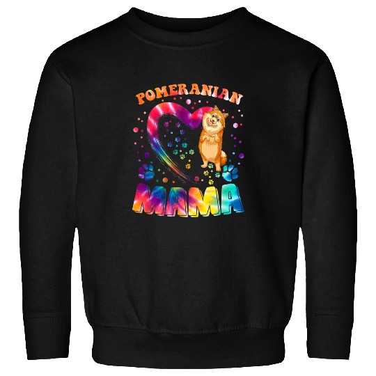 Pomeranian Pet Mama Pet Lover Apparel Dog Pomeranian Mom 3 Sweatshirts