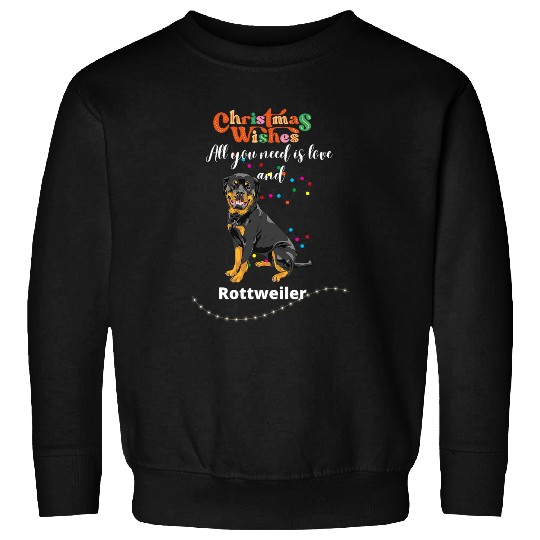 Rottweiler Pet lovers Christmas wishes Rottweiler xmass greetings Sweatshirts