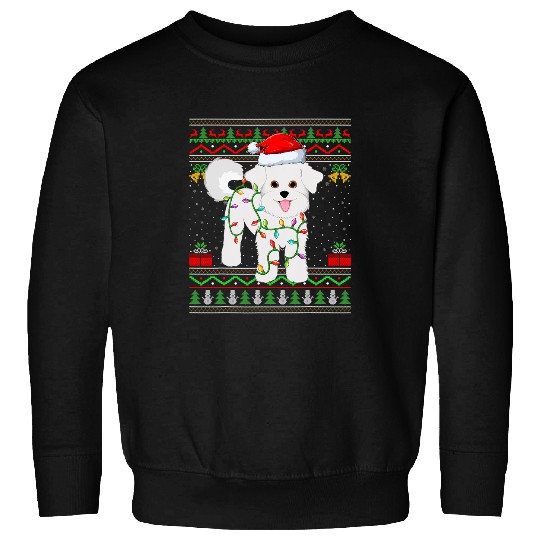 Bichon Pet Frise Funny Bichon Frise Dog Lover Ugly Bichon Frise Christmas Sweatshirts