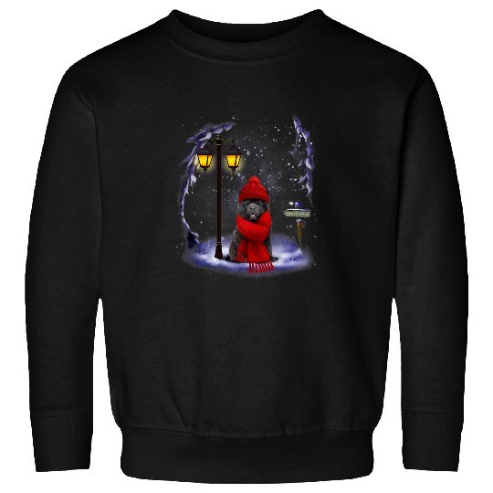 Chow Chow Pet Santa Snow Christmas Light Winter Pajama Sweatshirts