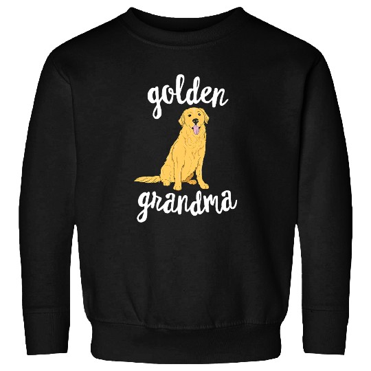 Golden Retriever Pet Grandma Pawma Dog Grandparents Grand Maw 3 Sweatshirts