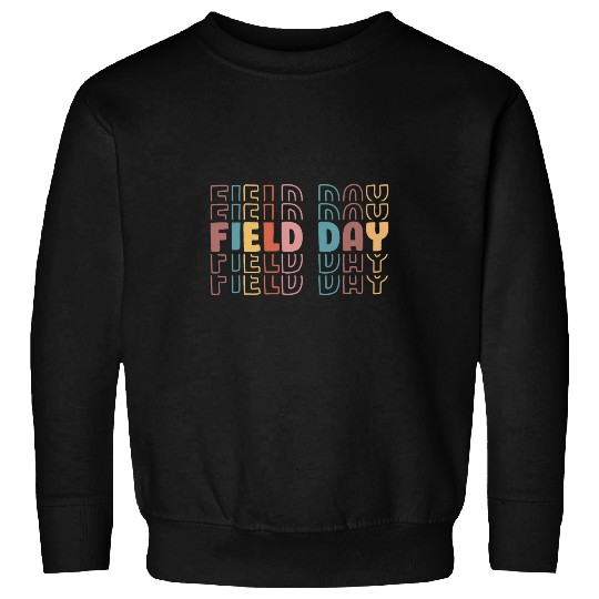 Teacher Student First Last Day Of School Field Day Retro Sweatshirts