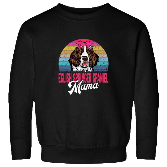 English Springer Spaniel Pet vintages Eglish Springer Spaniel Mama Dog Mom Sweatshirts