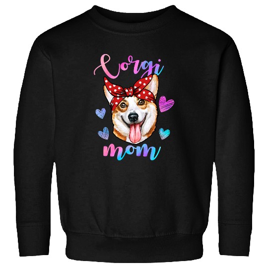 Corgi Pet Dog Lover Funny Cute mom mama mother Sweatshirts