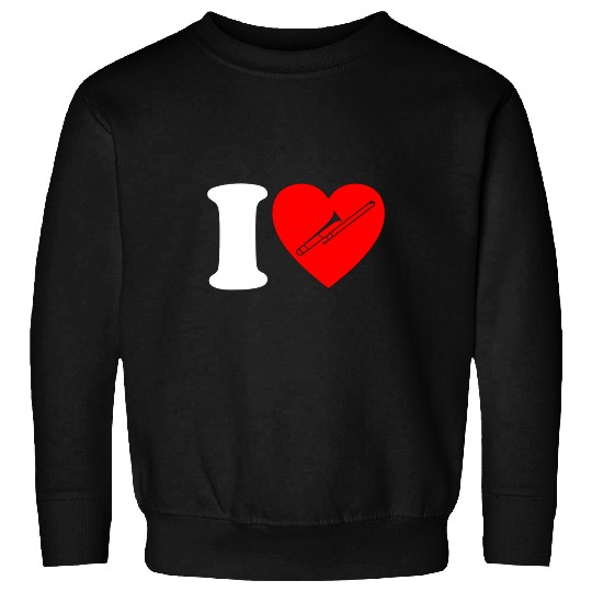 Funny trombones I Love trombones Gift Marching Band Orchestra Trombonist Sweatshirts
