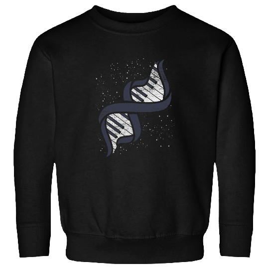Funny Piano Music DNA Chain Piano Keys Pianist Keyboard Piano Sweatshirts
