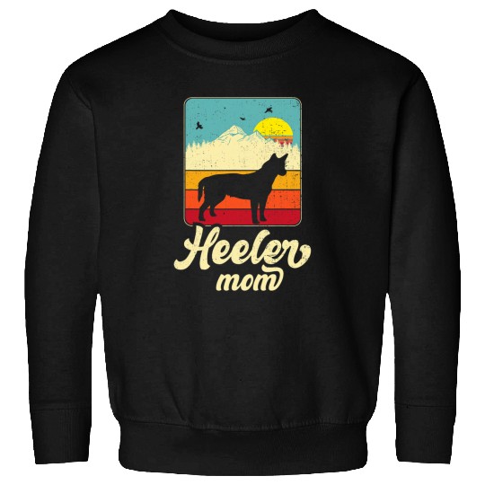 Australian Cattle Pet Vintage Style Red Blue Heeler Mom Gift Australian Cattle Sweatshirts