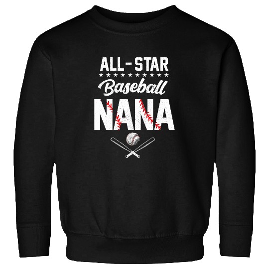 Sport Baseball Nana of The Birthday Boy All Star Baseball Grandma Sweatshirts