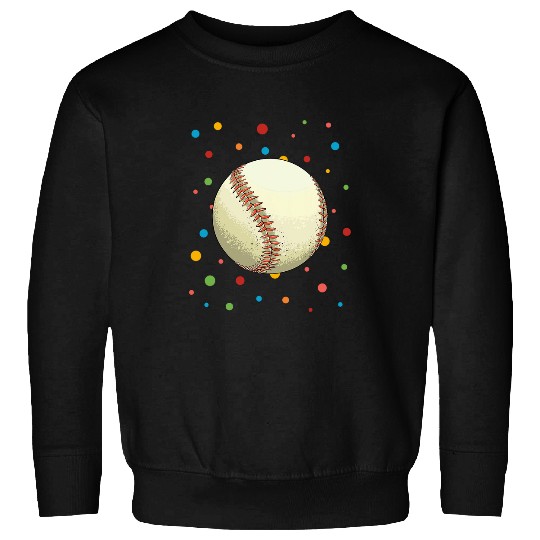 Sport Baseball Dot Day Polka Dots Baseball Kids Boys Girls Youth Sweatshirts