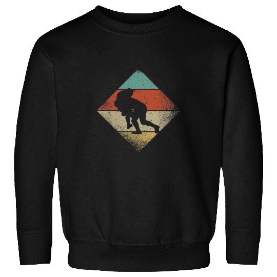 Sport Rugby Retro 1960s 1970s Style Rugby Tackle Sweatshirts